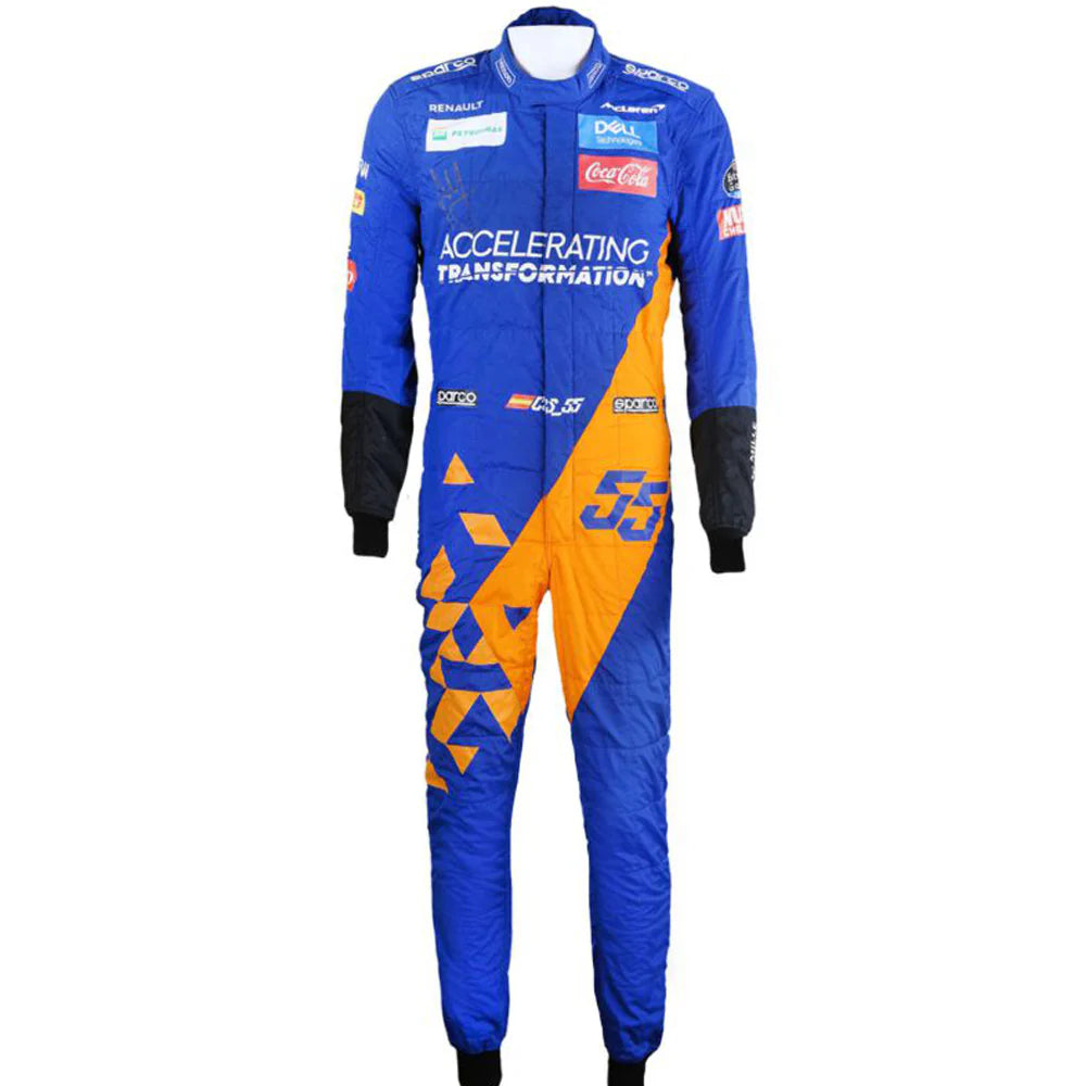 2019 Carlos Sainz Jr Mclaren Team Formula 1 Racing Suit