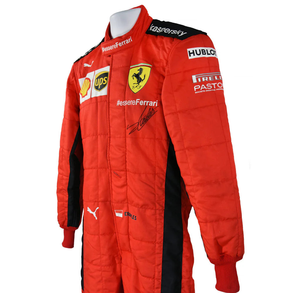 2020 Charles Leclerc Ferrari F1 Race Suit
