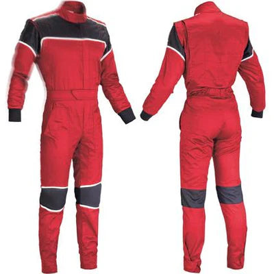 Go Kart Racing Red Color Suit